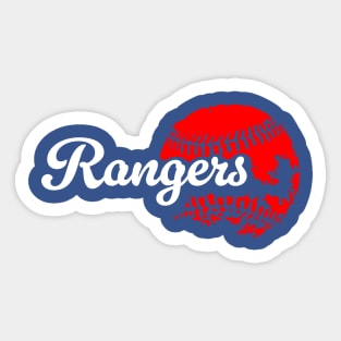 Rangers Baseball Sticker